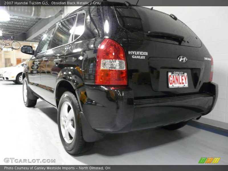 Obsidian Black Metallic / Gray 2007 Hyundai Tucson GLS