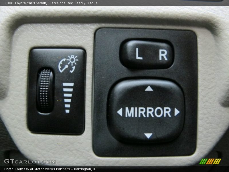 Barcelona Red Pearl / Bisque 2008 Toyota Yaris Sedan