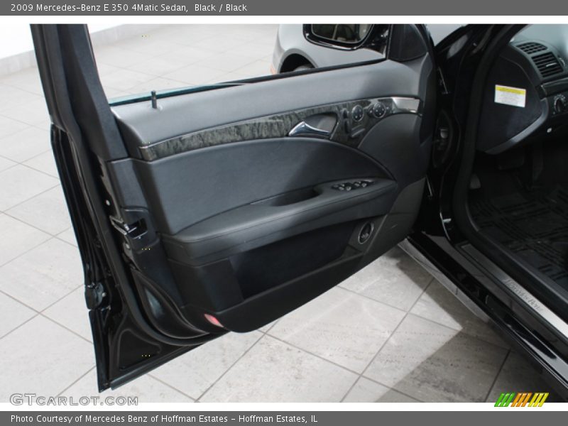 Black / Black 2009 Mercedes-Benz E 350 4Matic Sedan