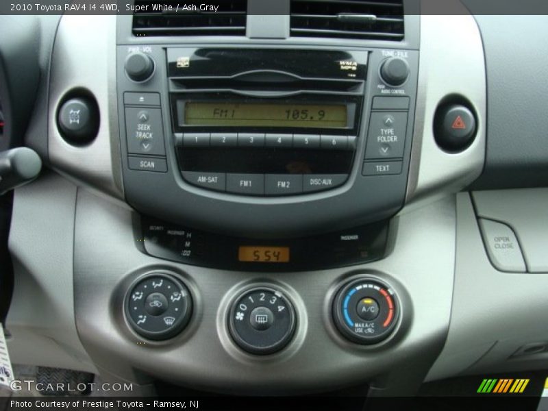 Super White / Ash Gray 2010 Toyota RAV4 I4 4WD