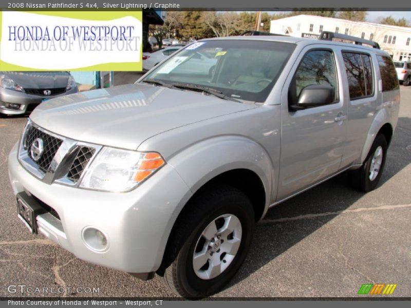Silver Lightning / Graphite 2008 Nissan Pathfinder S 4x4