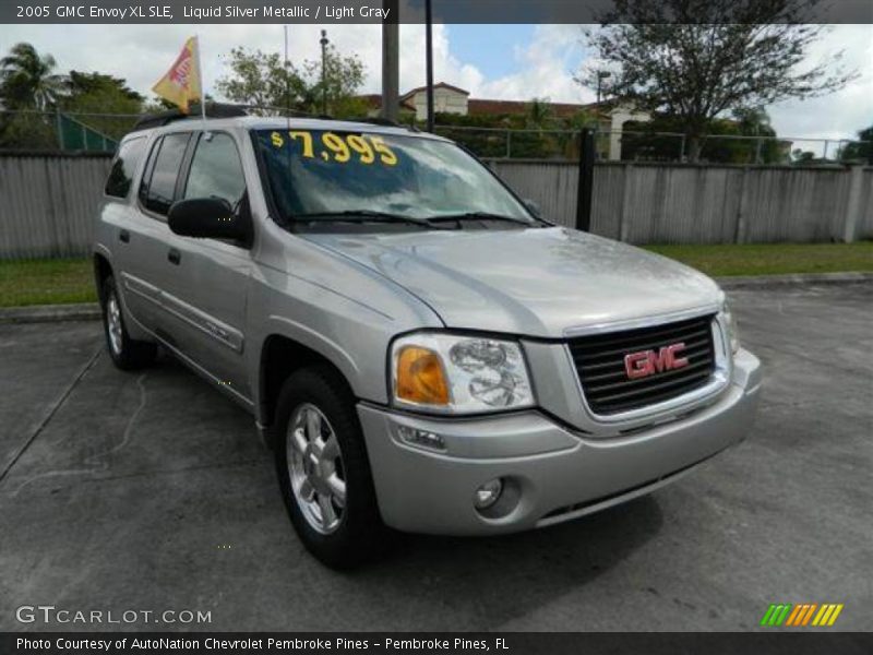Liquid Silver Metallic / Light Gray 2005 GMC Envoy XL SLE