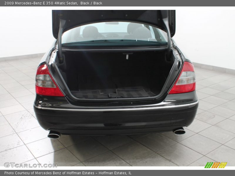 Black / Black 2009 Mercedes-Benz E 350 4Matic Sedan