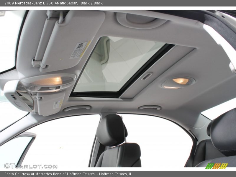 Black / Black 2009 Mercedes-Benz E 350 4Matic Sedan
