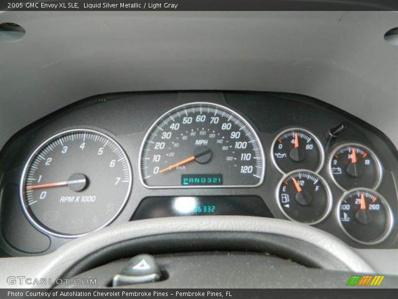 Liquid Silver Metallic / Light Gray 2005 GMC Envoy XL SLE