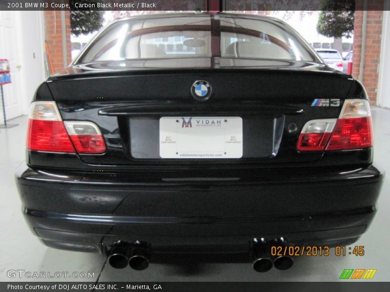 Carbon Black Metallic / Black 2001 BMW M3 Coupe