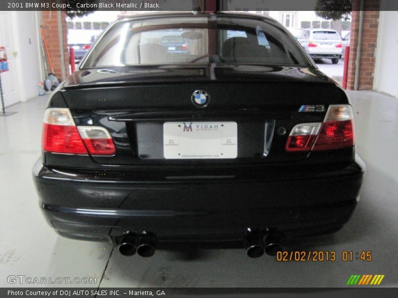 Carbon Black Metallic / Black 2001 BMW M3 Coupe