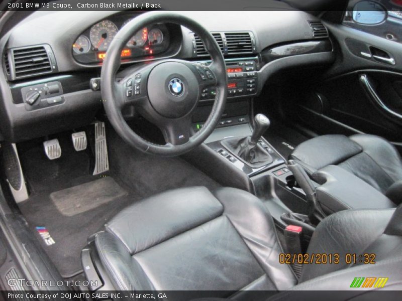 Carbon Black Metallic / Black 2001 BMW M3 Coupe
