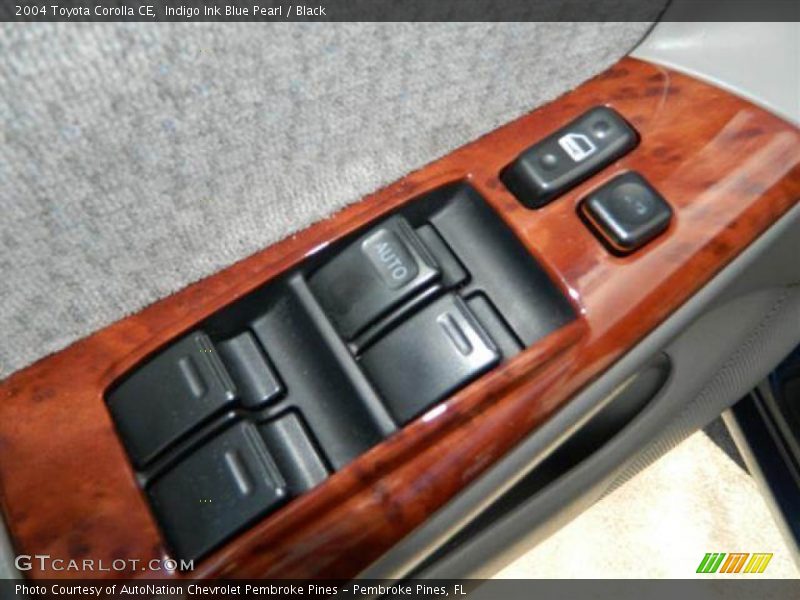 Indigo Ink Blue Pearl / Black 2004 Toyota Corolla CE
