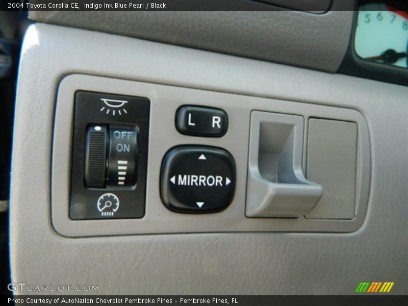 Indigo Ink Blue Pearl / Black 2004 Toyota Corolla CE