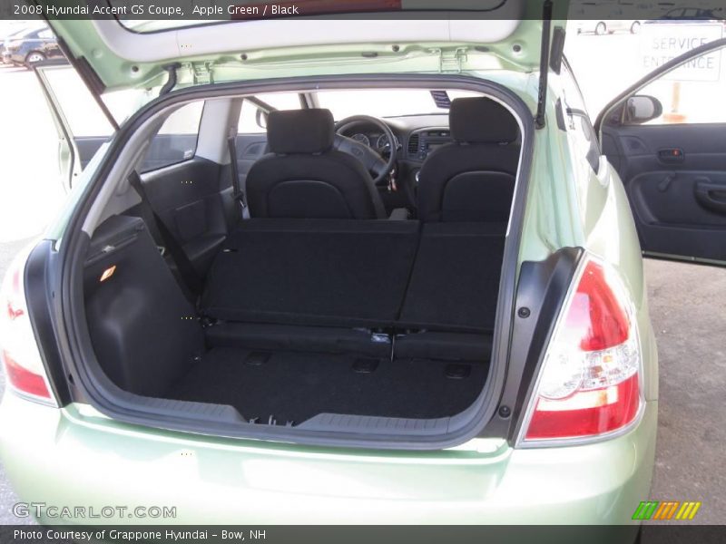 Apple Green / Black 2008 Hyundai Accent GS Coupe