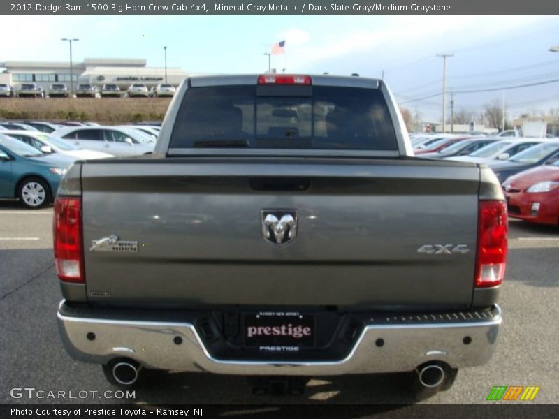 Mineral Gray Metallic / Dark Slate Gray/Medium Graystone 2012 Dodge Ram 1500 Big Horn Crew Cab 4x4