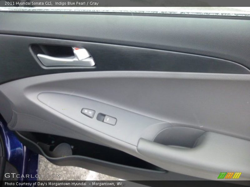 Indigo Blue Pearl / Gray 2011 Hyundai Sonata GLS