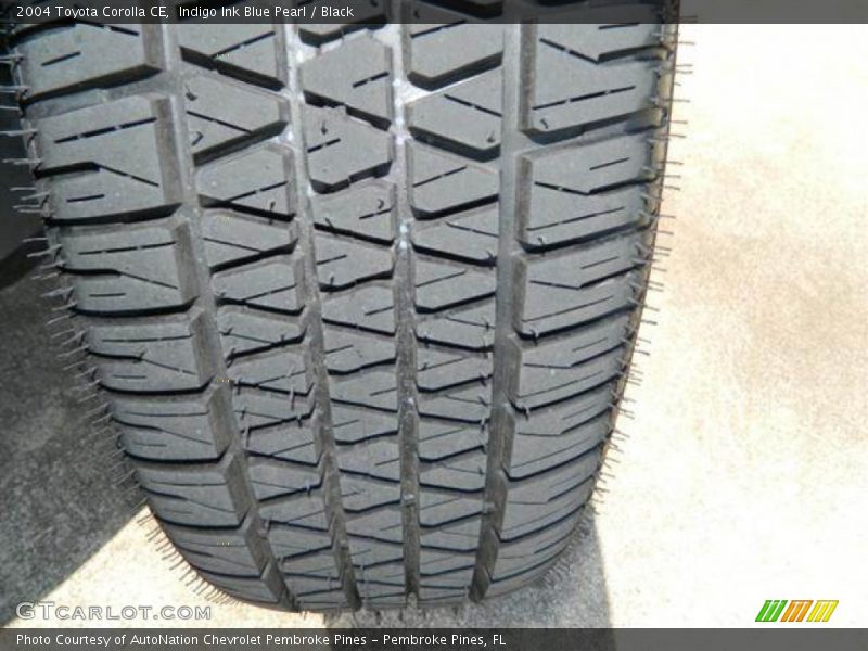 Indigo Ink Blue Pearl / Black 2004 Toyota Corolla CE