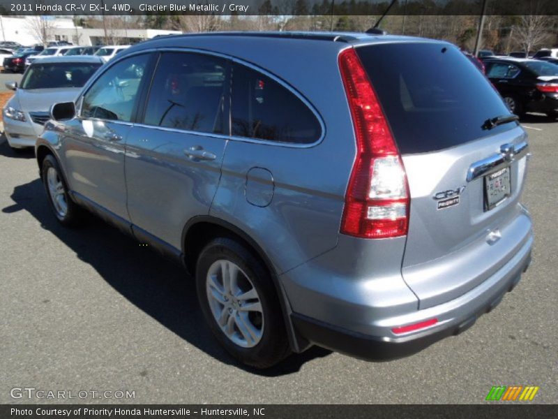 Glacier Blue Metallic / Gray 2011 Honda CR-V EX-L 4WD