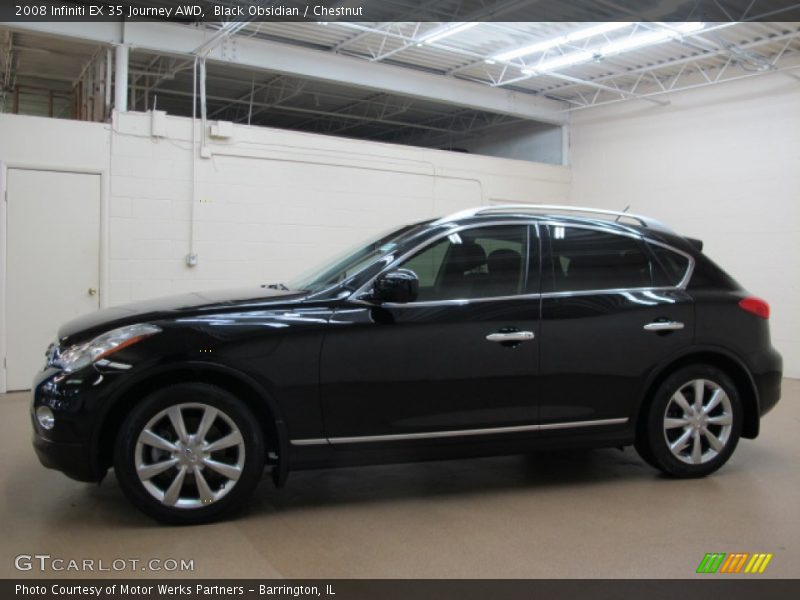 Black Obsidian / Chestnut 2008 Infiniti EX 35 Journey AWD