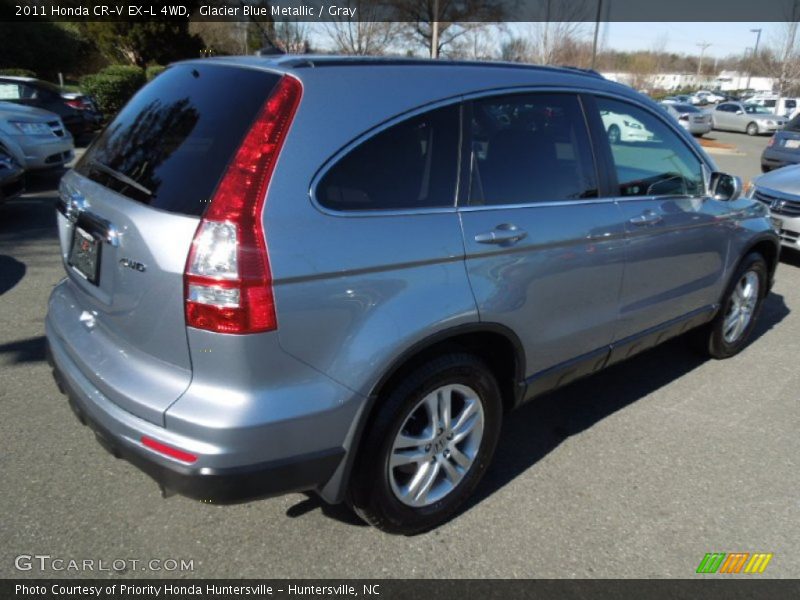 Glacier Blue Metallic / Gray 2011 Honda CR-V EX-L 4WD