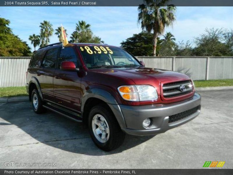 Salsa Red Pearl / Charcoal 2004 Toyota Sequoia SR5
