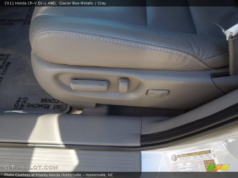 Glacier Blue Metallic / Gray 2011 Honda CR-V EX-L 4WD