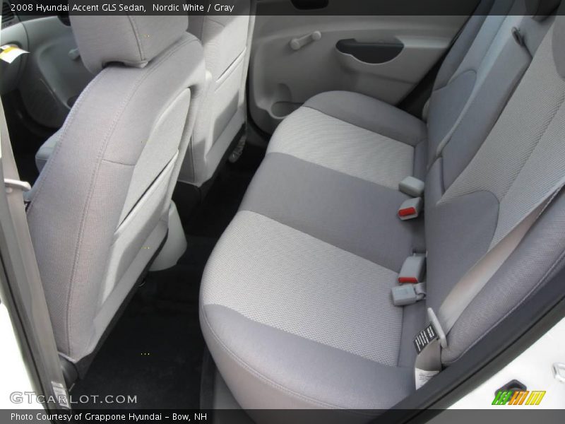 Nordic White / Gray 2008 Hyundai Accent GLS Sedan
