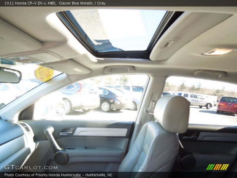 Glacier Blue Metallic / Gray 2011 Honda CR-V EX-L 4WD