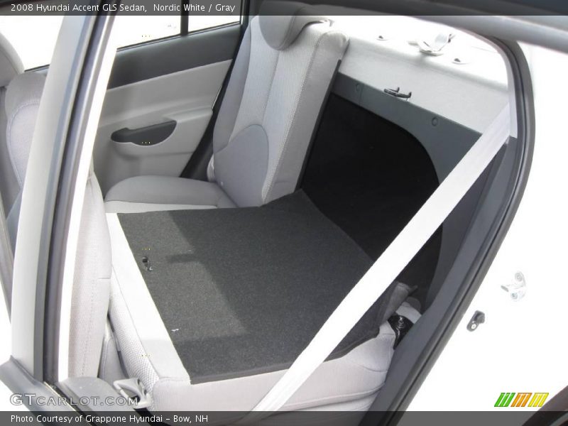 Nordic White / Gray 2008 Hyundai Accent GLS Sedan