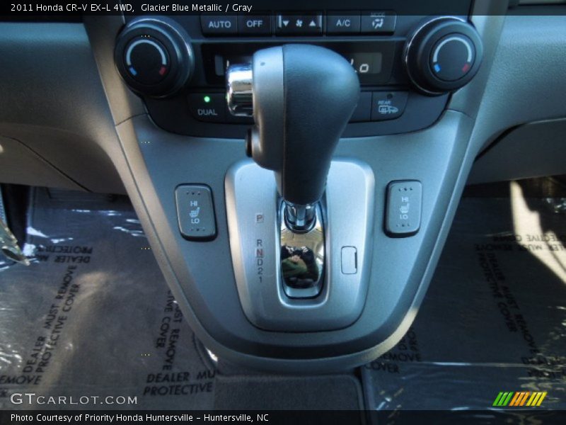 Glacier Blue Metallic / Gray 2011 Honda CR-V EX-L 4WD