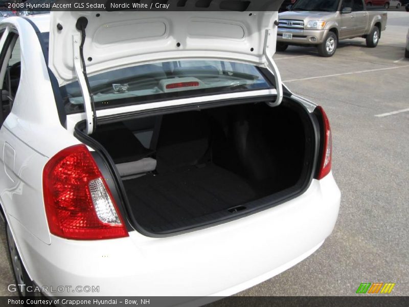 Nordic White / Gray 2008 Hyundai Accent GLS Sedan