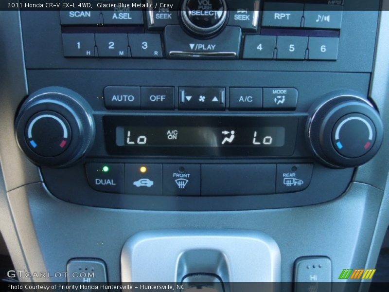 Glacier Blue Metallic / Gray 2011 Honda CR-V EX-L 4WD