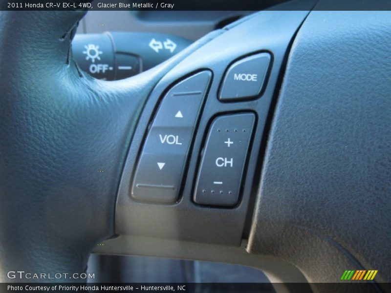 Glacier Blue Metallic / Gray 2011 Honda CR-V EX-L 4WD