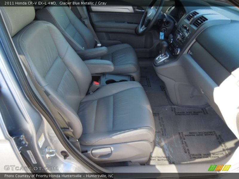 Glacier Blue Metallic / Gray 2011 Honda CR-V EX-L 4WD
