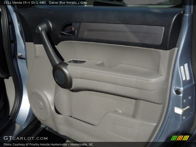Glacier Blue Metallic / Gray 2011 Honda CR-V EX-L 4WD