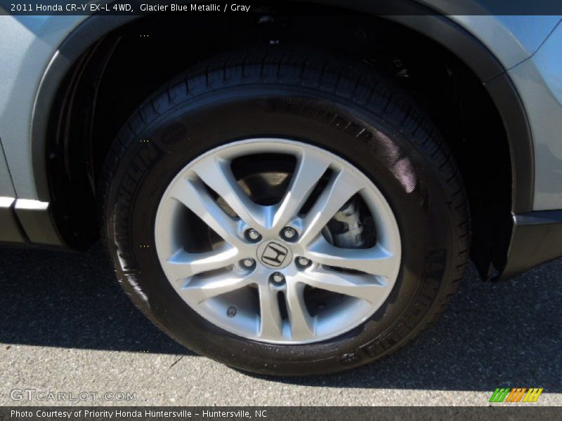 Glacier Blue Metallic / Gray 2011 Honda CR-V EX-L 4WD