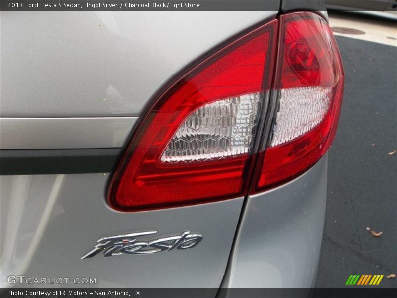 Ingot Silver / Charcoal Black/Light Stone 2013 Ford Fiesta S Sedan