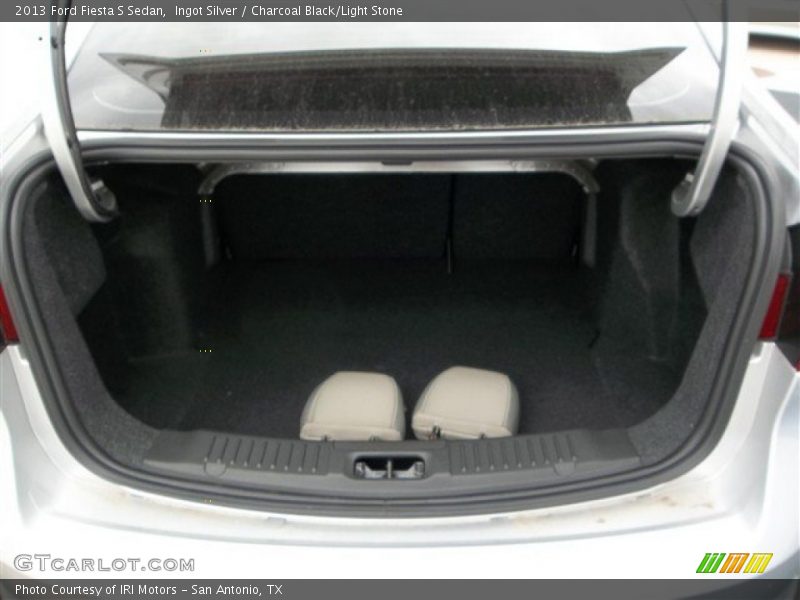 Ingot Silver / Charcoal Black/Light Stone 2013 Ford Fiesta S Sedan