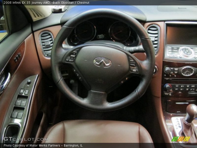 Black Obsidian / Chestnut 2008 Infiniti EX 35 Journey AWD