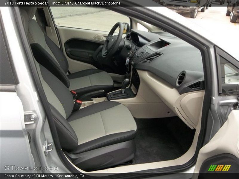 Ingot Silver / Charcoal Black/Light Stone 2013 Ford Fiesta S Sedan