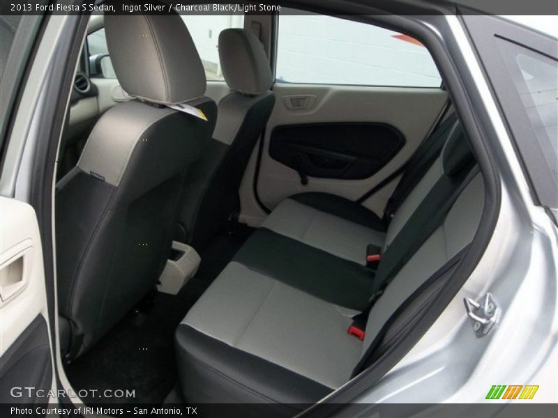 Ingot Silver / Charcoal Black/Light Stone 2013 Ford Fiesta S Sedan