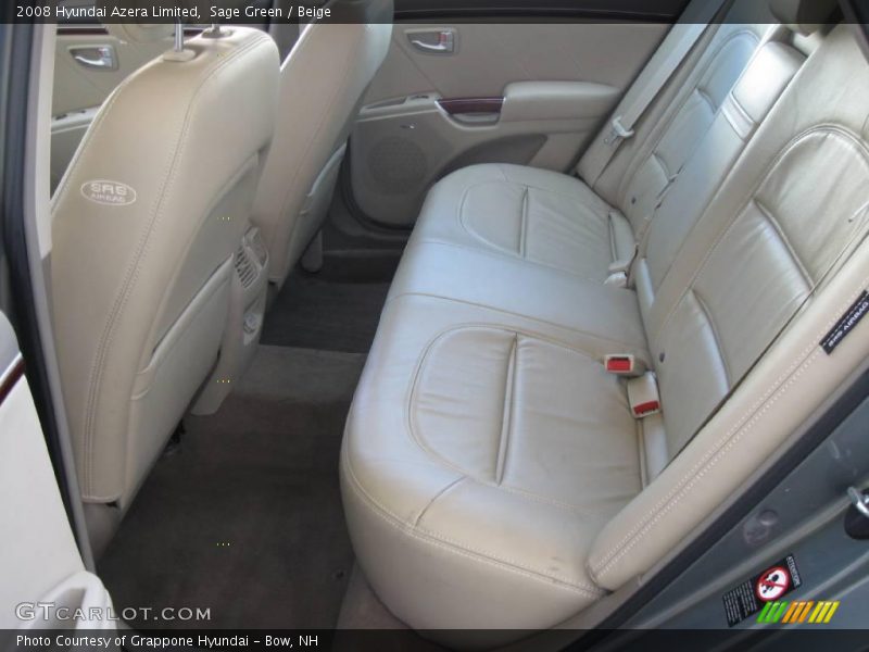 Sage Green / Beige 2008 Hyundai Azera Limited
