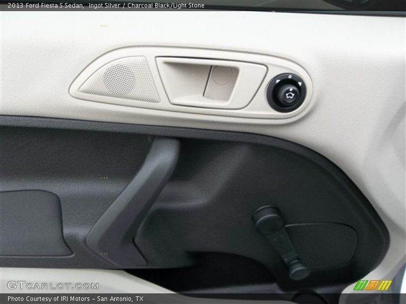 Ingot Silver / Charcoal Black/Light Stone 2013 Ford Fiesta S Sedan