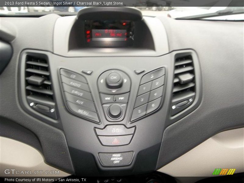 Ingot Silver / Charcoal Black/Light Stone 2013 Ford Fiesta S Sedan