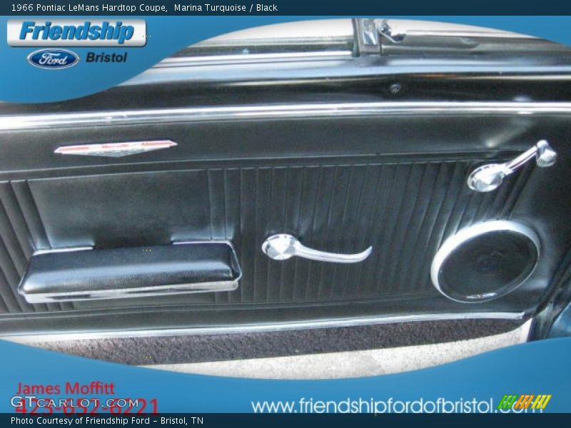 Marina Turquoise / Black 1966 Pontiac LeMans Hardtop Coupe