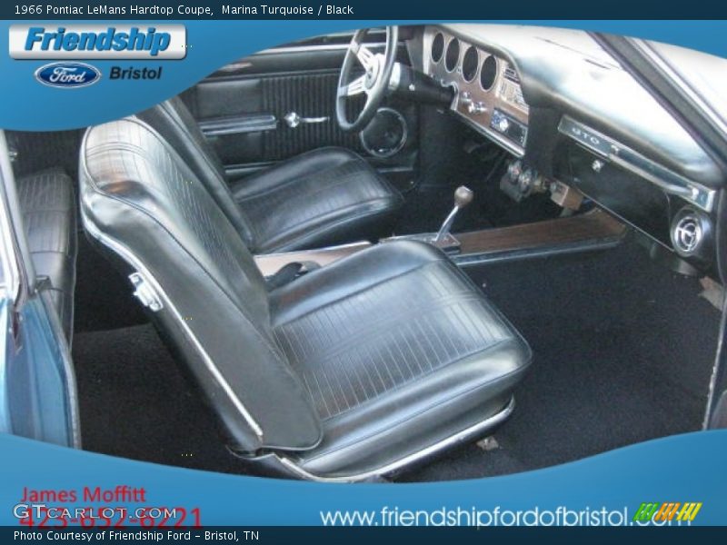 Marina Turquoise / Black 1966 Pontiac LeMans Hardtop Coupe