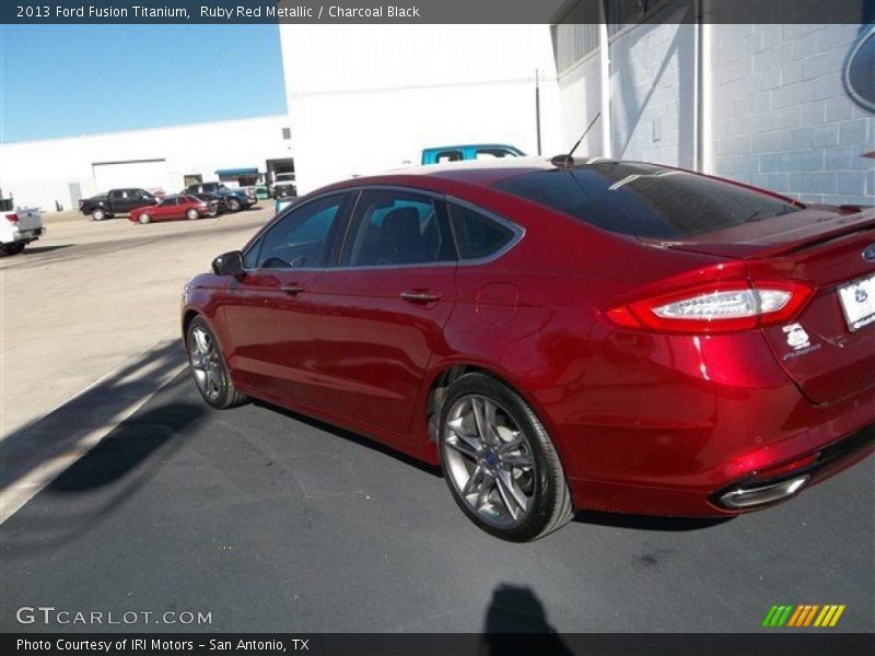Ruby Red Metallic / Charcoal Black 2013 Ford Fusion Titanium