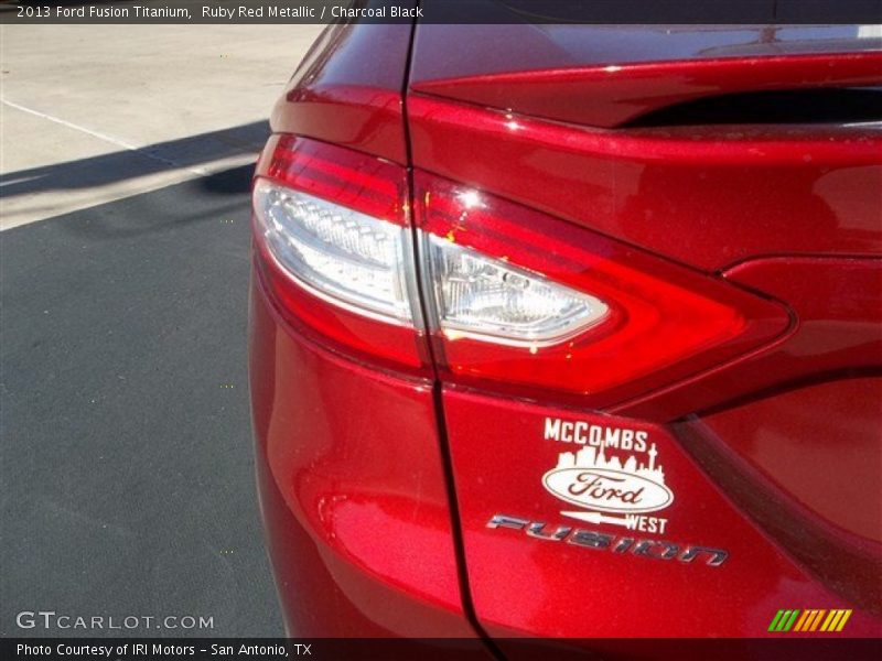 Ruby Red Metallic / Charcoal Black 2013 Ford Fusion Titanium