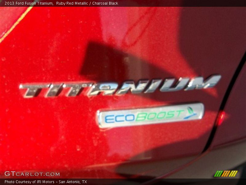 Ruby Red Metallic / Charcoal Black 2013 Ford Fusion Titanium