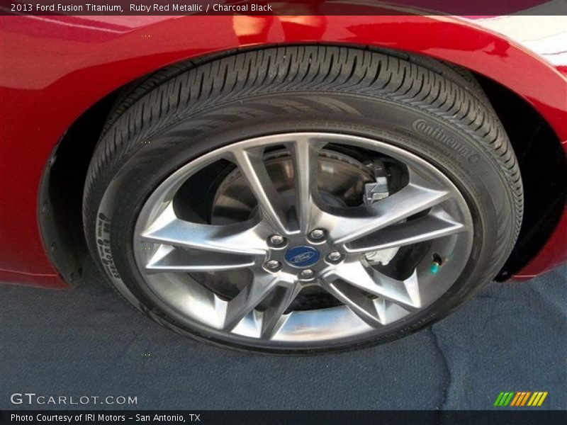 Ruby Red Metallic / Charcoal Black 2013 Ford Fusion Titanium