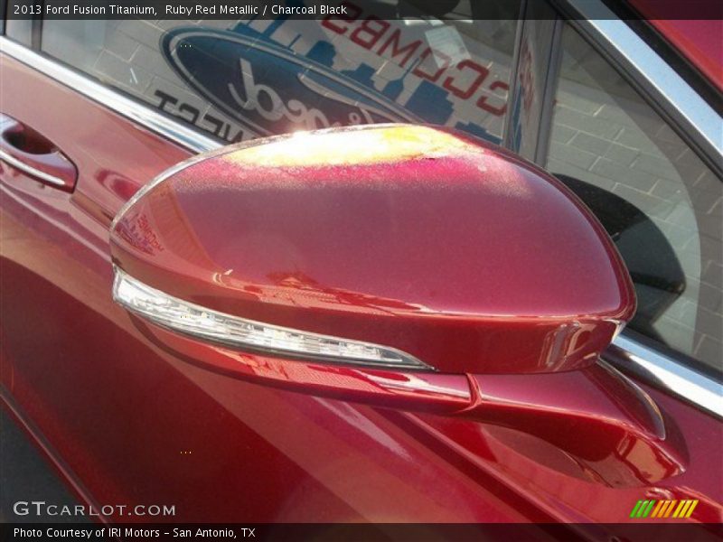 Ruby Red Metallic / Charcoal Black 2013 Ford Fusion Titanium