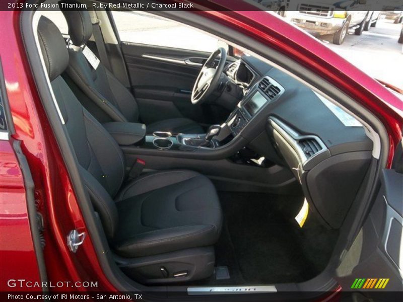 Ruby Red Metallic / Charcoal Black 2013 Ford Fusion Titanium
