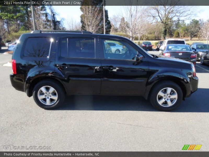 Crystal Black Pearl / Gray 2011 Honda Pilot EX-L